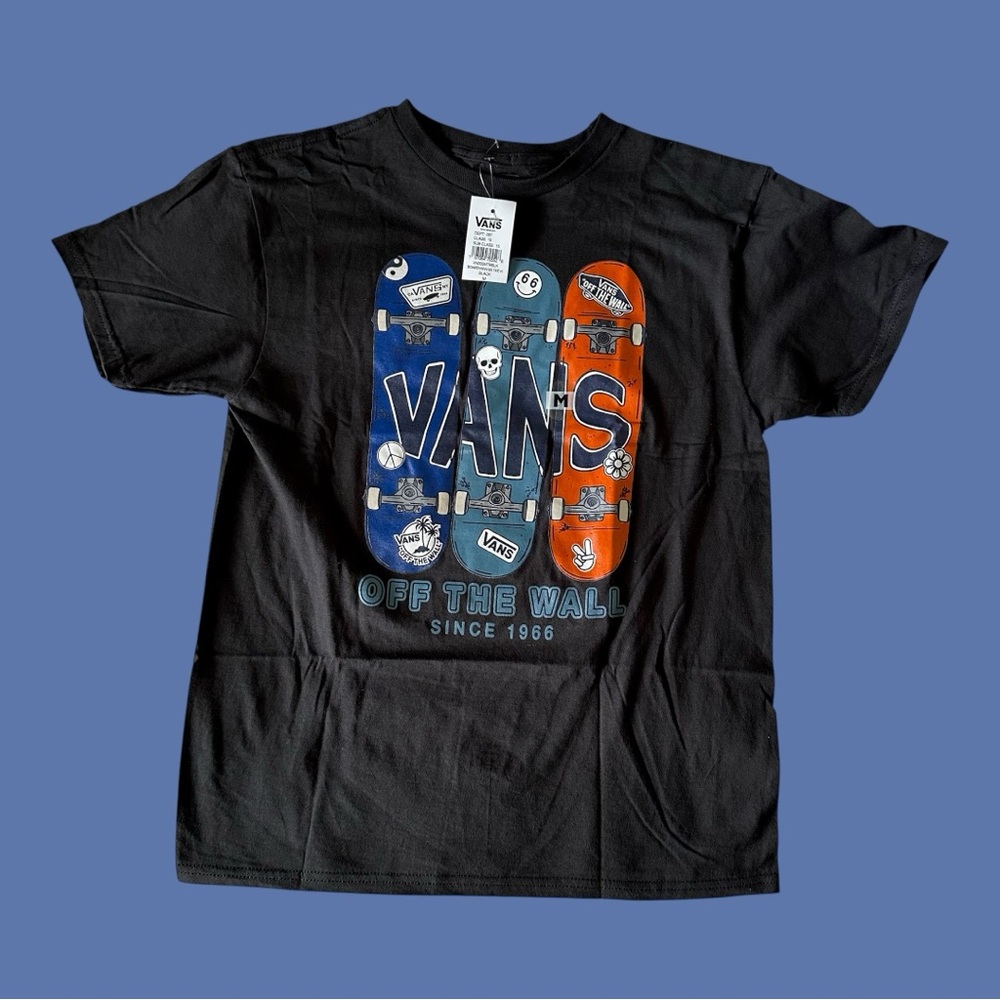 NWT Vans Kids Black Graphic T-Shirt